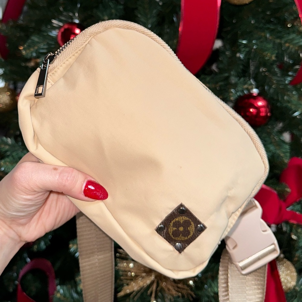Louis Vuitton Custom Patch Beige Waist Bag/Belt Bag #1